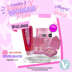 Power Woman X 4 NUEVA PRESENTACIÓN,!AHORA CON MACA! COMBO 2 (2 Sobres 8 pastillas + Lubricante en SPRAY Power pink) Envío gratis!!