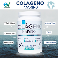 **Colágeno Marino Essential Vitamins x 750 g - ¡Sin azúcar añadida!**