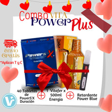 **COMBO Vitapower 2 (1 Vitafer x500ml + 40 Pastillas Powers"X + Delay for men Retardante **Envío Gratis**