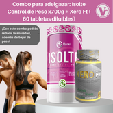 ¡COMBO VIDA SANA! - Malteada Isolte x700g + Xero FT (60 Pastillas para adelgazar)+ENVÍO GRATIS